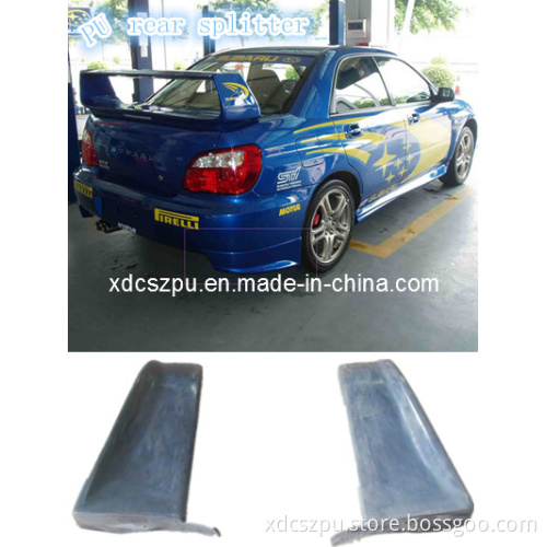 PU Plastic Body Kit for Subaru Impreza Rear Splitter 8 # Style